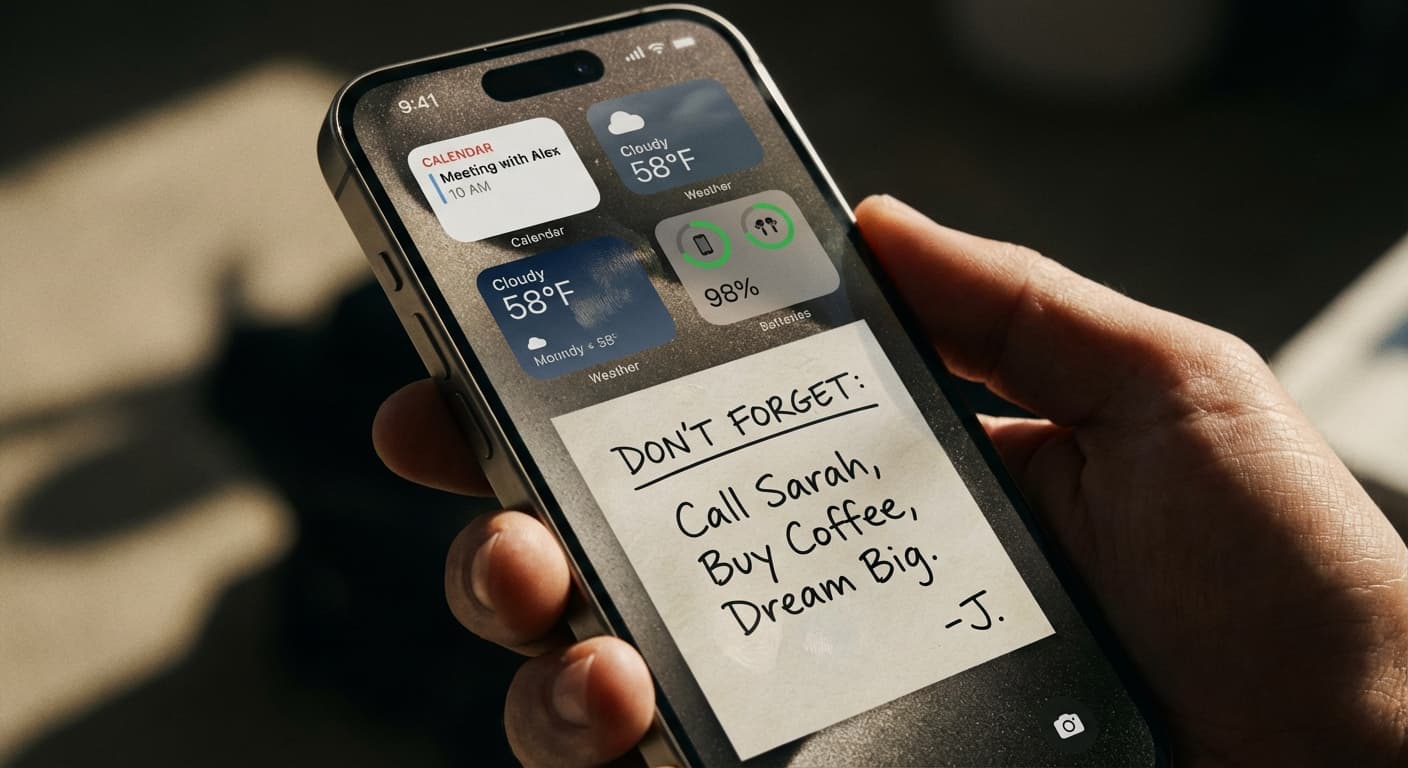 Lock Screen Widgets vs. Wallpaper Notes: Which iPhone Approach Wins?