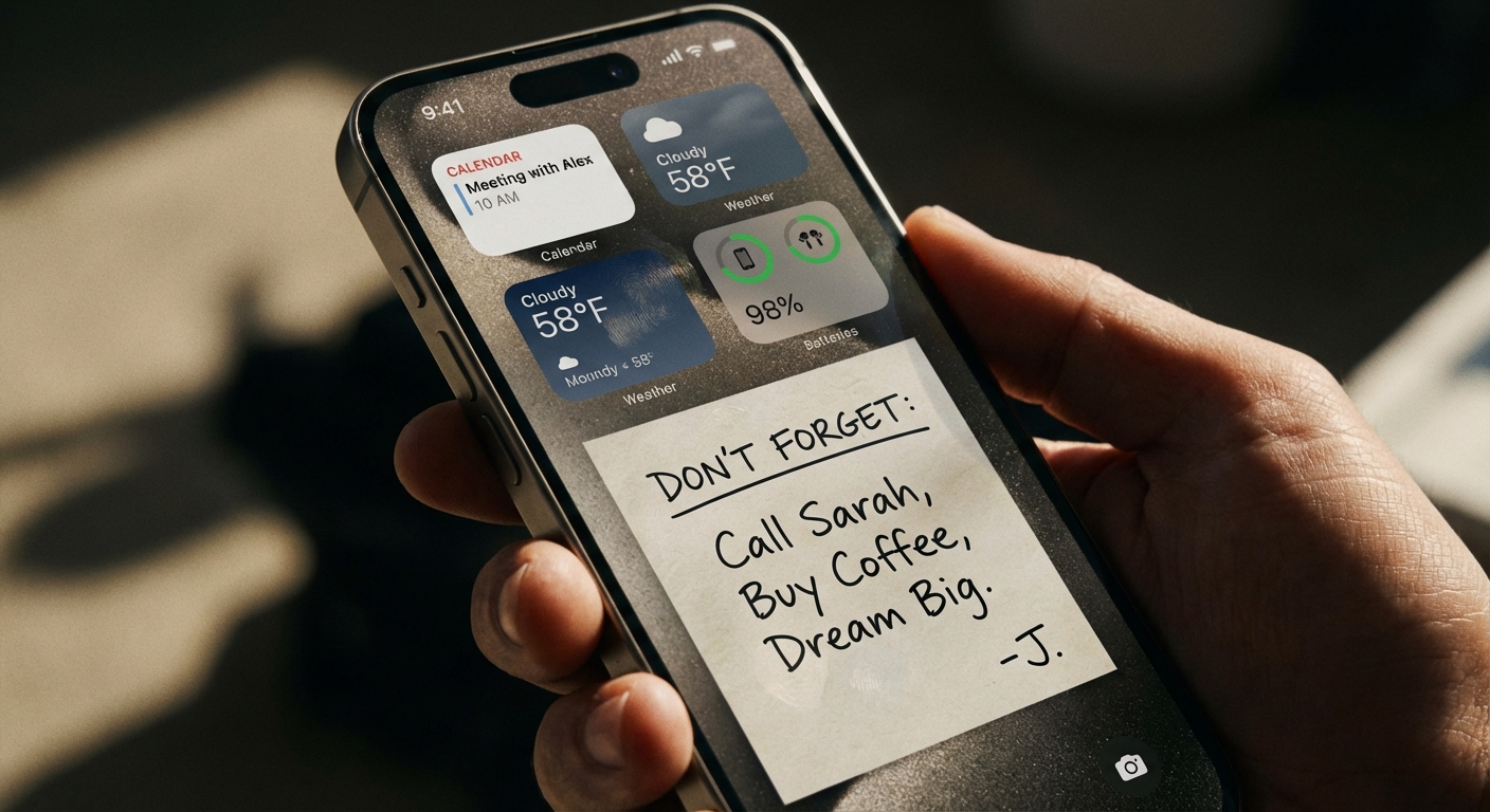 Lock Screen Widgets vs. Wallpaper Notes: Which iPhone Approach Wins?